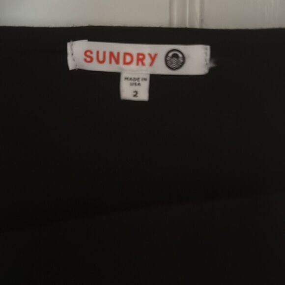 Sundry Black Drape Cutout Dress - Picture 8 of 11